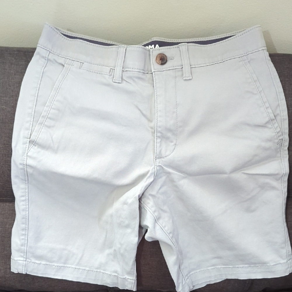 Sonoma Gray Flat Front Shorts Lightweight Casual